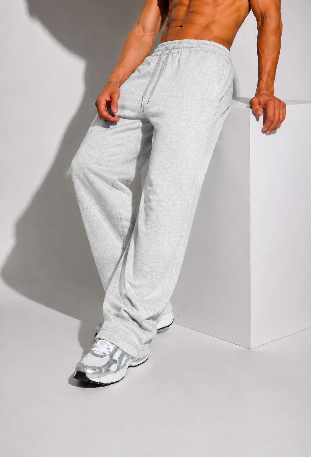 Wideleg-Heather Grey